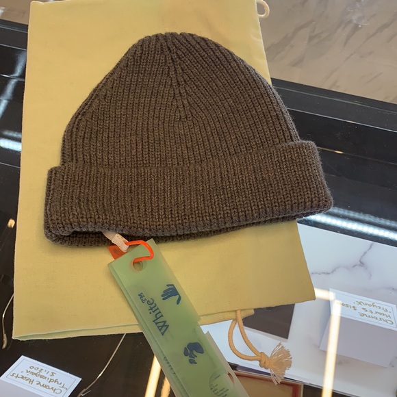 Off-White Beanie (Grey) - Picture 4 of 4